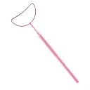 Espejo para extensión de pestañas 14 x 5 x 2,5 cm Forma lunar ampliada Acero inoxidable Espejo de maquillaje antideslizante con película Herramienta cosmética 4