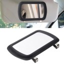Espejo para visera de automóvil 16,7 x 11 cm Espejo interior adicional rectangular con ganchos de metal para fácil instalación 1