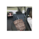 Espejo retrovisor rectangular para coche de bebé, 8,5 x 24,5 cm, gran angular, correas ajustables, reposacabezas, seguridad, para bebés 3