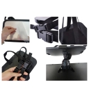 Espejo retrovisor rectangular para coche de bebé, 8,5 x 24,5 cm, gran angular, correas ajustables, reposacabezas, seguridad, para bebés 9