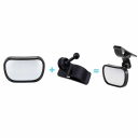 Espelho de bebé para carro 13x6,5 cm Rotativo a 360° Clipe para o vidro da frente ou para o suporte do sol Espelho de observação para bebés Banco 5