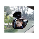 Espelho de carro para crianças 13x6,5 cm Rotativo a 360° Ventosa para o para-brisas ou viseira Espelho de observação para bebés Banco traseiro 6