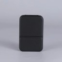 Espelho de maquilhagem dobrável 10,8 × 7 cm em pele PU Espelho de maquilhagem compacto Espelho de mesa Pequeno espelho portátil para viagens 2
