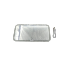 Espelho de maquilhagem para o visor 24 x 12 cm com controlo táctil Mudança de 3 tons de luz Brilho ajustável Espelho de carro recarregável 1