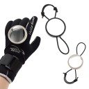 Espelho de mergulho retrovisor 5,7 cm Espelho com cordão e suporte para a mão Espelho de segurança para mergulho e snorkeling 1