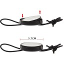 Espelho de mergulho retrovisor 5,7 cm Espelho com cordão e suporte para a mão Espelho de segurança para mergulho e snorkeling 2