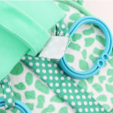 Espelho de segurança para crianças no carro 28x21 cm Forma de cervo Inquebrável Visão ampla 2 correias para encosto de cabeça Cadeirinha Espelho retrovisor 5