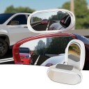 Espelho retrovisor adicional universal para carro Instalação sem perfuração Espelho auxiliar adesivo grande angular para condução segura 2