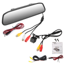 Espelho retrovisor interior com monitor de estacionamento 12V 4,3" display 800x480 px Acessório automóvel universal para câmara de estacionamento 3