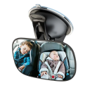 Espelho retrovisor para carro com ventosa Rotativo a 360° Ângulo amplo Reflexo claro Espelho de segurança para para-brisas Cadeirinha de criança Painel de instrumentos 2