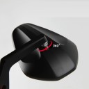 Espelhos retrovisores para moto 4,8" Espelhos terminais de alumínio para guiadores 7/8" e 1" Uso universal para Harley Yamaha Honda 3