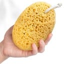 Esponja de banho para o corpo 10x15.5 cm esponja de banho com alça esponja oval para lavar o corpo durante o duche e cuidar da pele 2