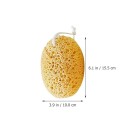 Esponja de banho para o corpo 10x15.5 cm esponja de banho com alça esponja oval para lavar o corpo durante o duche e cuidar da pele 3