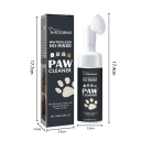 Espuma de limpeza para patas de cães e gatos 100 ml com bomba e escova de silicone Cuidado suave sem enxaguar Remoção de sujidade 2