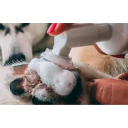 Espuma de limpeza para patas de cães e gatos 100 ml com bomba e escova de silicone Cuidado suave sem enxaguar Remoção de sujidade 3