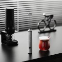 Espumador elétrico de leite MHW-3BOMBER 2 batedores 3 velocidades Bateria 1500 mAh Carregamento USB-C Aço inoxidável 304 Prateado Para latte 5