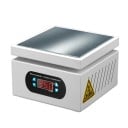Estação de aquecimento 100 × 100 mm Placa de aquecimento microcontrolada 0–400 °C 350 W Aquecimento uniforme ecrã LED Temperatura ajustável 220 V 8