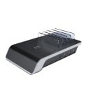 Estação de carregamento para telefones e tablets Superfície de carregamento sem fios Portas 3x USB e USB-C Corrente de saída até 2,4 A Placas 1