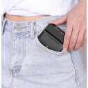 Estação de carregamento sem fios 3 em 1 com despertador 15 W Suporte dobrável para iPhone Apple Watch e AirPods Relógio LED Preto Para mesa 7