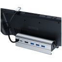 Estación de acoplamiento 6 en 1 para Steam Deck 13,5 x 5,5 x 3,5 cm HDMI 4K 60 Hz USB 3.0 PD power USB-C LAN 1000 Mbps Con soporte Diseño 2