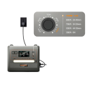 Estación de carga portátil SOLARPLAY Q2402M 2500 W 2304 Wh batería LiFePO4 38,9 x 28 x 34,2 cm negro-naranja para camping y hogar 4