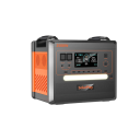Estación de carga portátil SOLARPLAY Q2402M 2500 W 2304 Wh batería LiFePO4 38,9 x 28 x 34,2 cm negro-naranja para camping y hogar 5