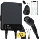 Estación de carga Tipo 2 7,4 kW 6A-32A 5 m aplicación LCD wallbox para cargar vehículos eléctricos en casa y en el garaje 2