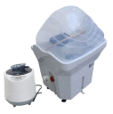 Estación de lavado profesional para cabello con generador de vapor 2 l iluminación LED circulación de agua 64 × 53 × 69 cm 2