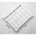 Estante ajustable blanco para estantería 29–40 x 36 cm Tableros desmontables Perchero práctico y estante de almacenamiento Montaje por presión 2
