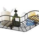 Estante de baño de esquina triangular de 37 x 26,5 cm, de acero inoxidable, sin perforaciones, impermeable, autoadhesivo, para almacenamiento en el baño. 4