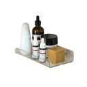 Estante de pared acrílico transparente de 30 x 10 cm, soporte para jabón y cosméticos, estante de baño con montaje con tornillos, estante decorativo para baño. 6