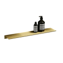 Estante de pared para baño moderno de 50 x 12 cm, de metal, para almacenamiento de cosméticos y accesorios, con montaje con tornillos. 4