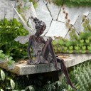 Estátua decorativa de anjo para jardim 3
