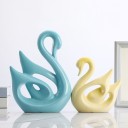 Estatua decorativa de cisne 2 uds. 2