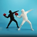 Estátua lançador de flores 21,5 cm 4