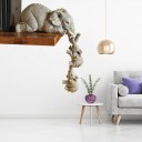 Estatuilla de elefantes en apuros 3 piezas 3