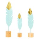 Estatuilla decorativa en forma de pluma. 3