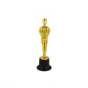 Estatuilla Dorada de Premio con Estrella al Estilo de Premios de Cine de 15 cm con Base Negra de Plástico para Concursos, Regalos, Fiestas y Disfraces 1