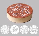 Estênceis para decoração de bolos - 4 unid 2