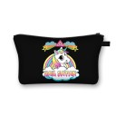 Estojo de cosméticos feminino com motivo de bruxaria e Halloween 13 x 21,5 cm Forma plana com fecho éclair e alça Estampado marcante Poliéster 20