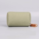 Estojo de maquilhagem de viagem em nylon Estojo retangular com fecho e alças Para maquilhagem e pequenos produtos de beleza Dimensões 18,5 6