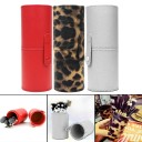 Estojo de pele para pincéis de maquilhagem 1