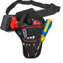 Estojo multifuncional à prova de água para ferramentas com cinto Cinto ajustável 70–90 cm Fivela Seis compartimentos para martelo chave de fenda chave 3
