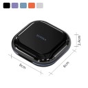 Estojo para alinhadores e próteses 8 x 8 x 2,4 cm plástico com vedação em silicone preto para armazenamento de alinhadores e próteses 7