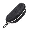 Estojo para óculos Caixa rígida com fecho de correr 17 x 9 cm Padrão de colmeia Com mosquetão para pendurar Para óculos de sol e de grau 1