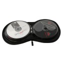Estojo portátil para 20 discos CD e DVD Oxford tecido 16,5 cm Caixa com fecho Zip Suporte para discos em carro e em casa Saco 11