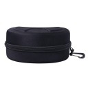 Estojo protetor para óculos de esqui 19×12×10 cm EVA capa rígida com fecho Zíper Estojo portátil para óculos de snowboard com suporte Preto 4