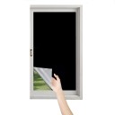 Estor enrollable opaco para ventana Lámina opaca estática Estor enrollable con adhesivos de montaje 145 x 100 cm 1