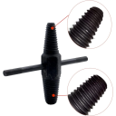Estraitore di viti da tubi 1/2" 3/4" Strumento per rimuovere viti rotte Acciaio al carbonio Riparazione filettature Installazione tubazioni idrauliche 3