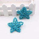 Estrellas decorativas de ratán 5 uds. 9